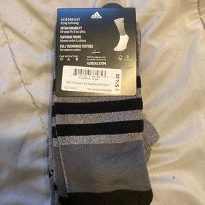 Adidas Men's Superlite Aeroready 3 Pair Crew Socks Grey/Black Size 6-12 NWT